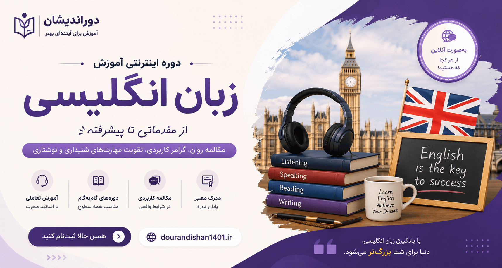 دوره زبان انگلیسی پیشرفته